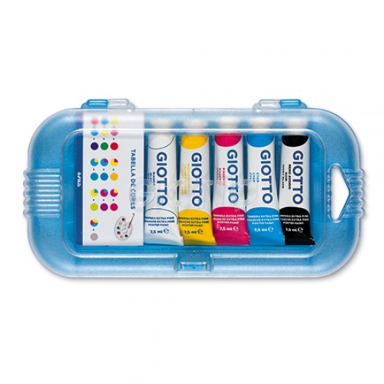 Cx.5 tubos guache extra-fino 7.5ml Giotto