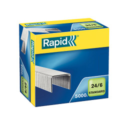 Cx.5000 agrafes 24/6 rapid standard blue Cx.5000 agrafes 24/6 rapid standard blue