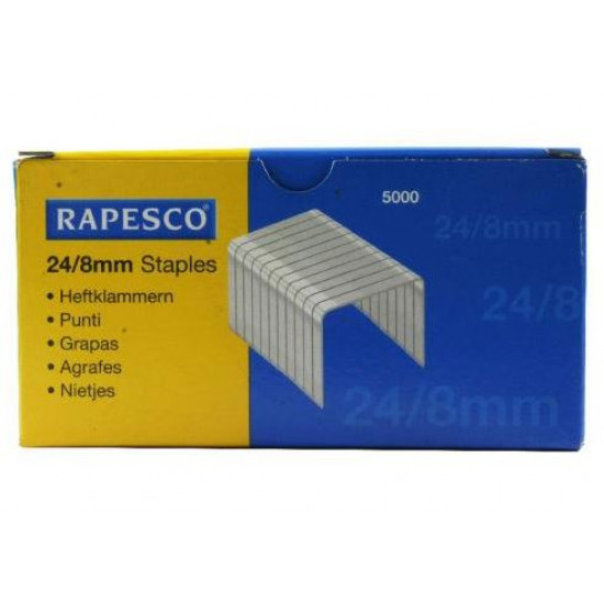 Cx.5000 agrafes 24/8mm rapesco staples