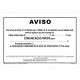 AVISOS DE OBRA EM PAPEL PLASTIFICADO
