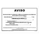 AVISOS DE OBRA EM PAPEL PLASTIFICADO