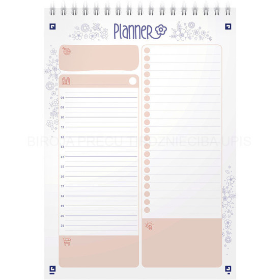 Floral Daily Planner Floral Daily Planner