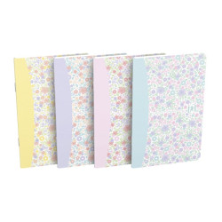 OXFORD Floral 90x140mm Caderno Pautado 