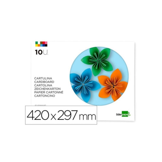 Bloco 10 folhas cartolina A3 Lider