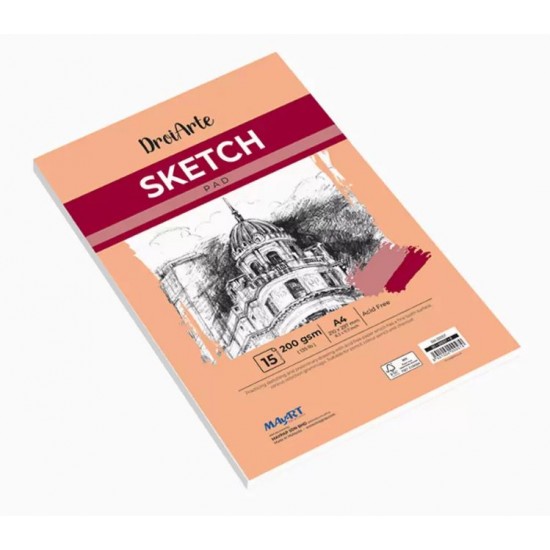 Bloco de desenho sketch Mayart – A4 - 200 g/m² 