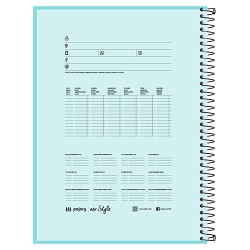 Caderno espiral capa dura A4 xadrez Caderno espiral capa dura A4 xadrez