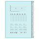 Caderno espiral capa dura A4 xadrez