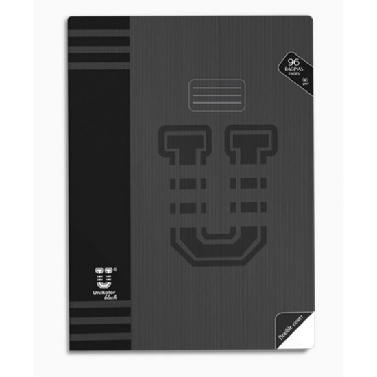 Caderno agrafado PP Unikolor - pautado  