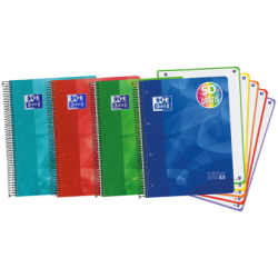 Europeanbook Capa Plástico A4+ Pautado C/ Separadores