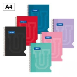 Caderno Espiral Campus A4 Capa Dura 80 Fls Quadriculado Caderno Espiral Campus A4 Capa Dura 80 Fls Quadriculado