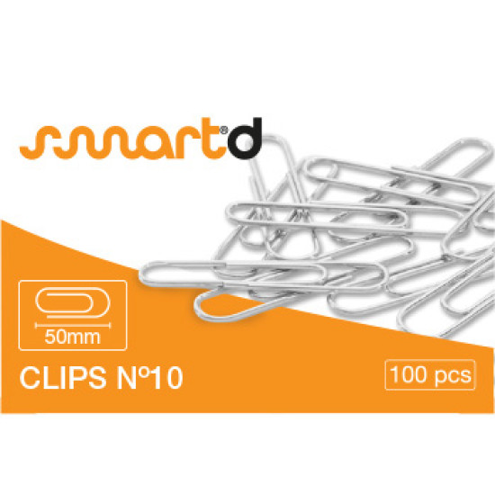 Cx.100 clips zincados lismania nº10