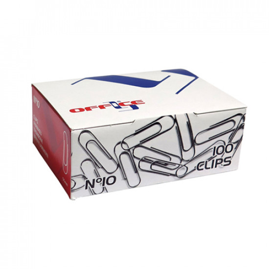 Cx.100 clips zincados lismania nº10