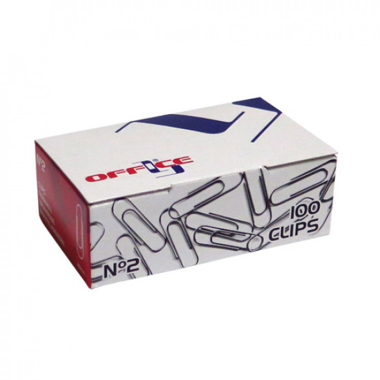 Cx.100 clips zincados lismania nº2