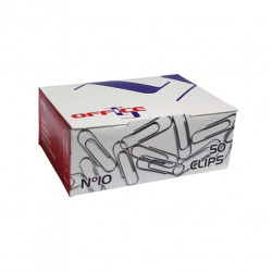 Cx.50 clips zincados lismania nº10 Cx.50 clips zincados lismania nº10