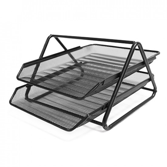 Distribuidor 2 gavetas metal rede preto
