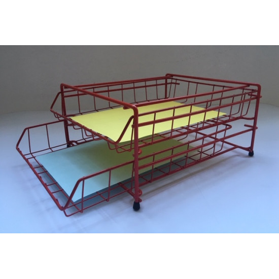 Distribuidores metálicos pintado 2 gavetas   