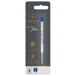 Carga p/esferog. Parker quinkflow f azul Carga p/esferog. Parker quinkflow f azul