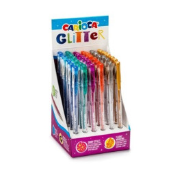 Esferográficas Carioca Glitter Gel 1,0mm Sortidas  Esferográficas Carioca Glitter Gel 1,0mm Sortidas