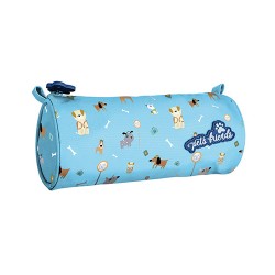 Estojo Dog Person Blue redondo Estojo Dog Person Blue redondo