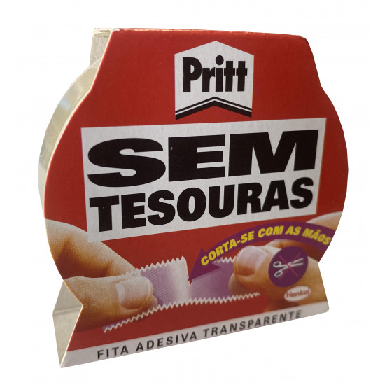 Fita adesiva pritt sem tesouras