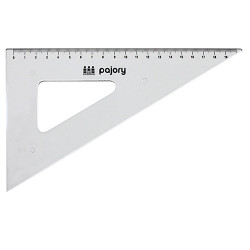 Esquadro 60º/21cm e-21cm plástico cristal Esquadro 60º/21cm e-21cm plástico cristal