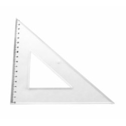 Esquadro 60º/28cm Plástico Cristal Esquadro 60º/28cm Plástico Cristal