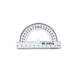 Transferidor 180º/10cm plástico cristal  Transferidor 180º/10cm plástico cristal