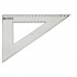 Esquadro 45º/21cm e-14cm plástico cristal
