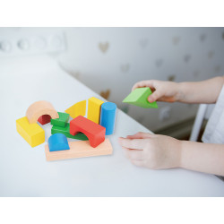 Jogo infantil imaginovo Madeira - Construção de Blocos 