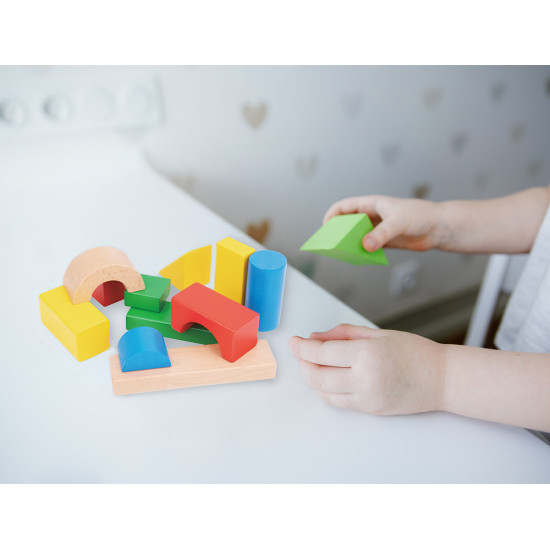 Jogo infantil imaginovo Madeira - Construção de Blocos 