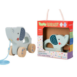Jogo Infantil Imaginovo Madeira - Elefante Para Arrastar Com Rodas
