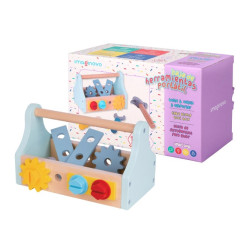 Jogo Infantil Imaginovo Madeira - Mala De Ferramentas