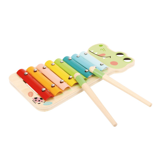 Jogo Infantil Imaginovo Madeira - Xilofone Instrumento Musical 