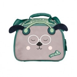 Lancheira Dog Person Green Furry  