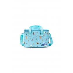 Saco Lanche Dog Person Blue 