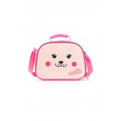 Saco Lanche Dog Person Pink Furry