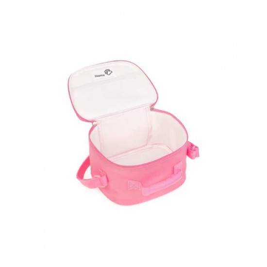 Saco Lanche Dog Person Pink Furry