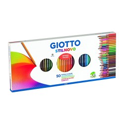 Caixa 50 lápis cor StilNovo Giotto      Caixa 50 lápis cor StilNovo Giotto