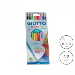 Lápis Cor Giotto Stilnovo Aguarela 3.3mm 12 Cores Lápis Cor Giotto Stilnovo Aguarela 3.3mm 12 Cores