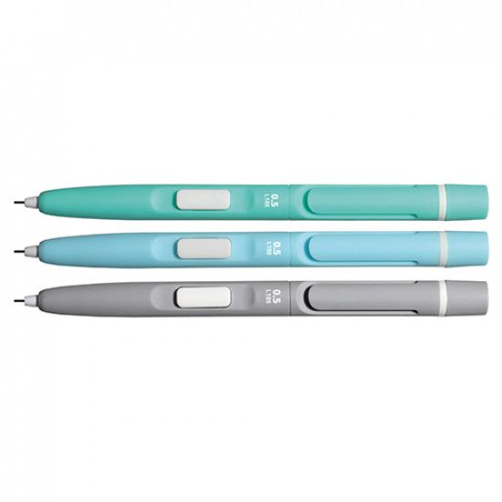 Lapiseiras 0.5mm rapid click c/ borracha