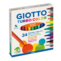 Cx.24 marc. Feltro giotto turbo color sort. Cx.24 marc. Feltro giotto turbo color sort.