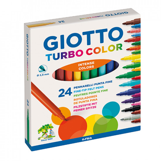 Cx.24 marc. Feltro giotto turbo color sort.