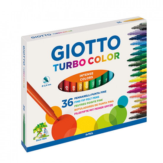 Cx.36 marc. Feltro giotto turbo color sort.