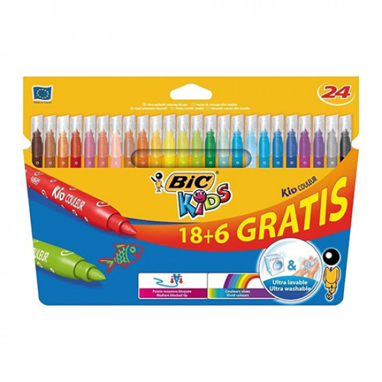 Cx.24 marc. Feltro bic kid couleur sort.