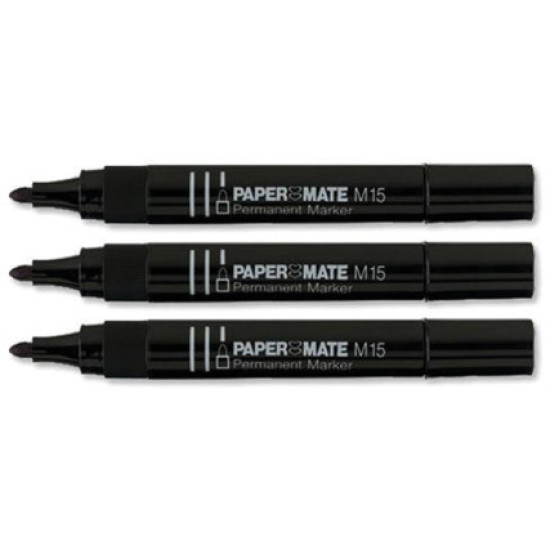 Paper Mate Black Permanent Markers    