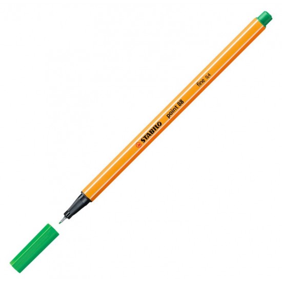 Marc. Fibra stabilo point 88/36 fineliner 0.4mm verde