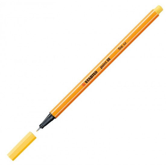 Marc. Fibra stabilo point 88/44 fineliner 0.4mm amarelo