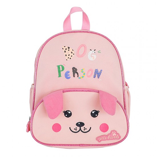 Mochila Dog Person Pink Furry infantil Mochila Dog Person Pink Furry infantil