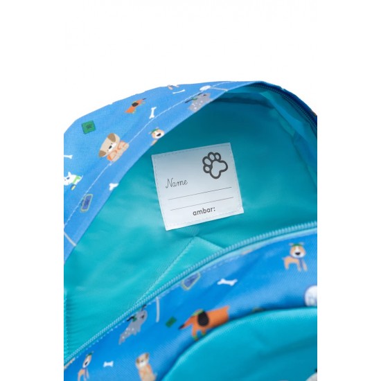 Mochila Dog Person Blue