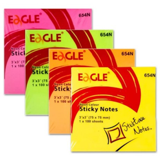 Notas Aderentes Eagle Neon Sortido